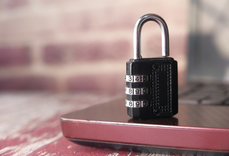 a black lock representing privacy