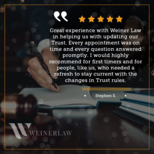 Weiner Law Client Testimonial From Stephen S
